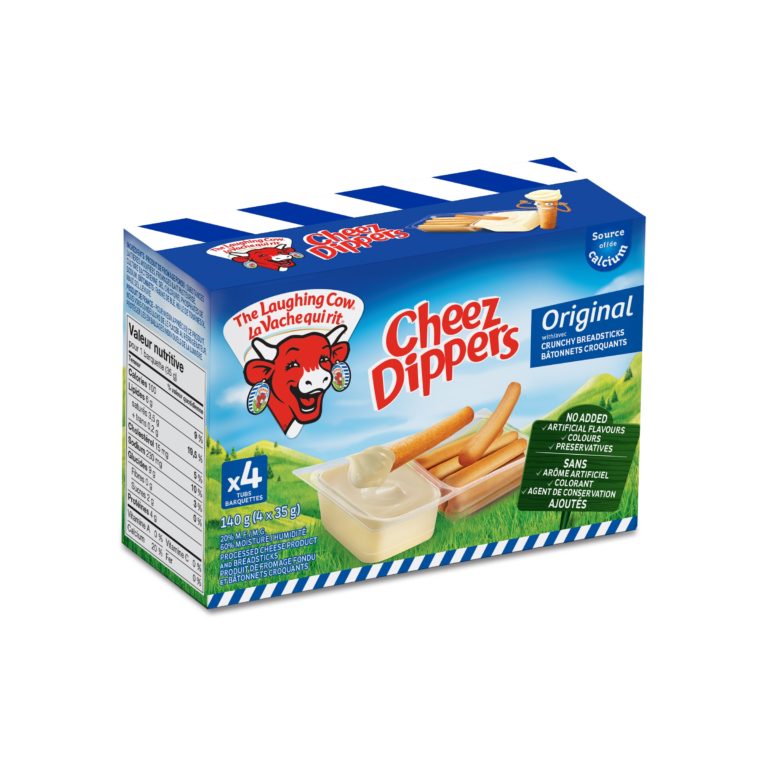 Cheese Dippers Original with whole grain bread sticks - The Laughing