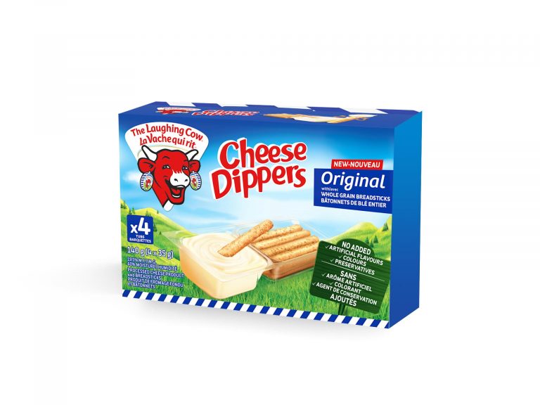 Cheese Dippers Original with whole grain bread sticks The Laughing