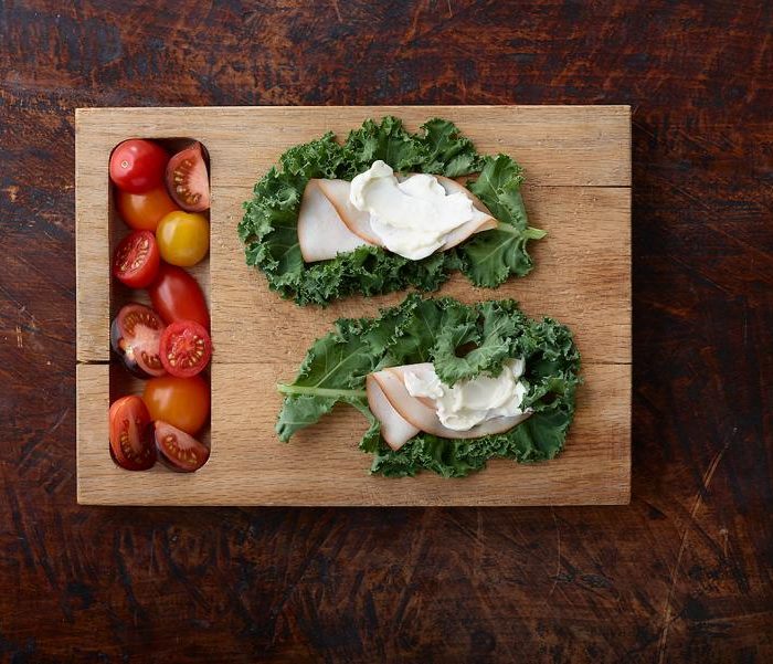 Creamy turkey wraps