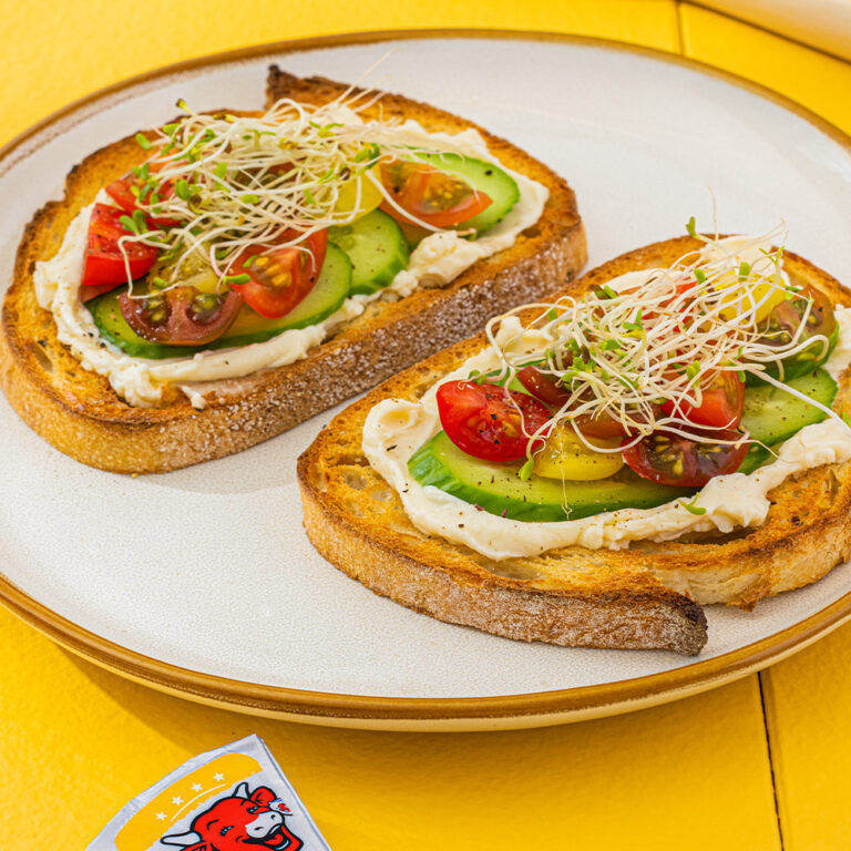 Cheese and Veggie Toasts